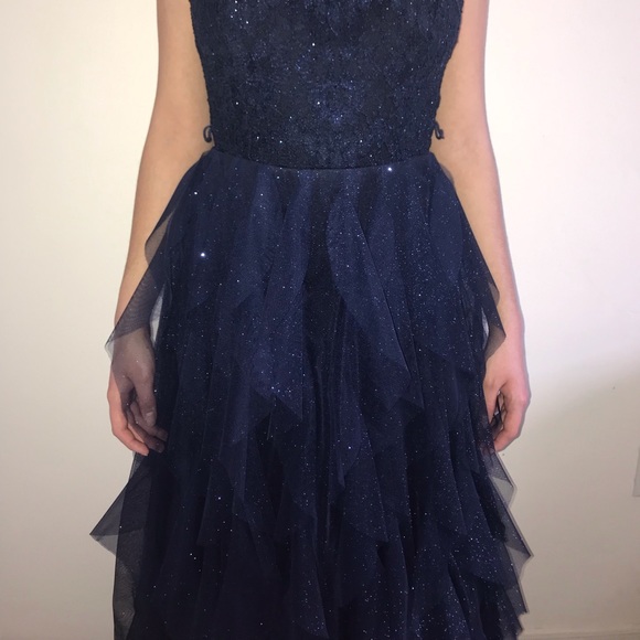 Windsor Dresses Sparkly Navy Blue Prom Dress Poshmark